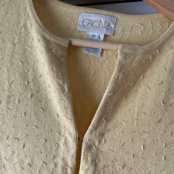 Vintage Cache Silk Cashmere Blend Beaded Sweater Set - Picture 8 of 11